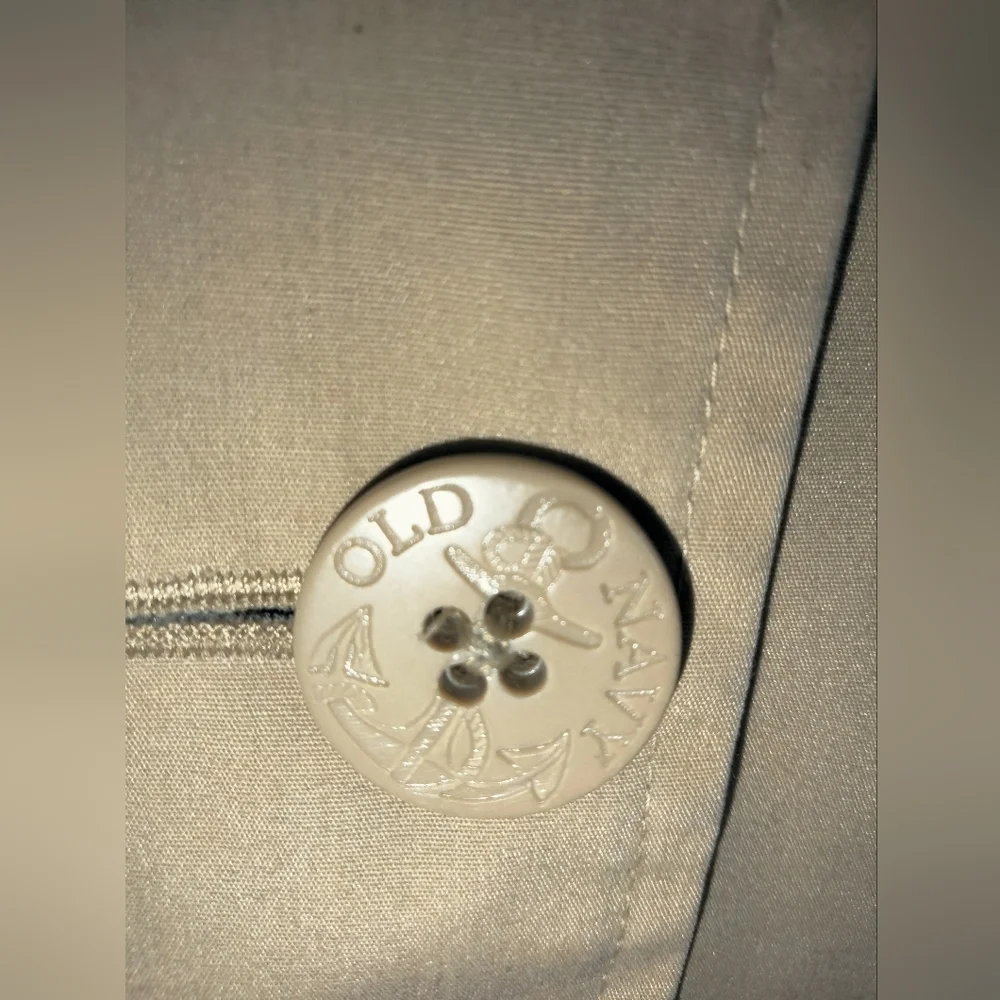 Old Navy (Size M) Khaki Lightweight Double-breasted Button Casual Peacoat